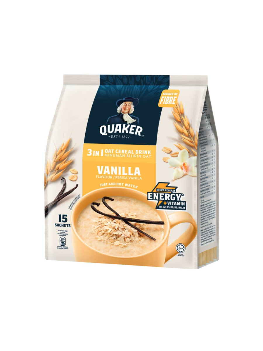 QUAKER 3 IN 1 VANILLA 14'S X 28G – Village Grocer - Central i-City